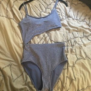 Aerie Cut Out Sparkly One Piece